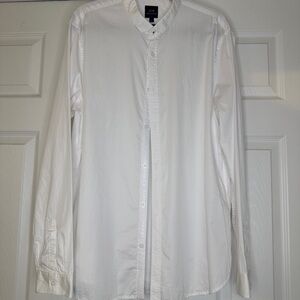 Armani Exchange Men’s White Button Down Shirt | Dress Shirt | Size XL Slim